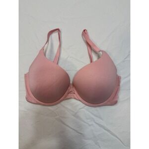 VICTORIAS SECRET PERFECT SHAPE Bra Pink 32DD Underwire Padded Push Up